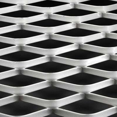 black expanded metal sheet