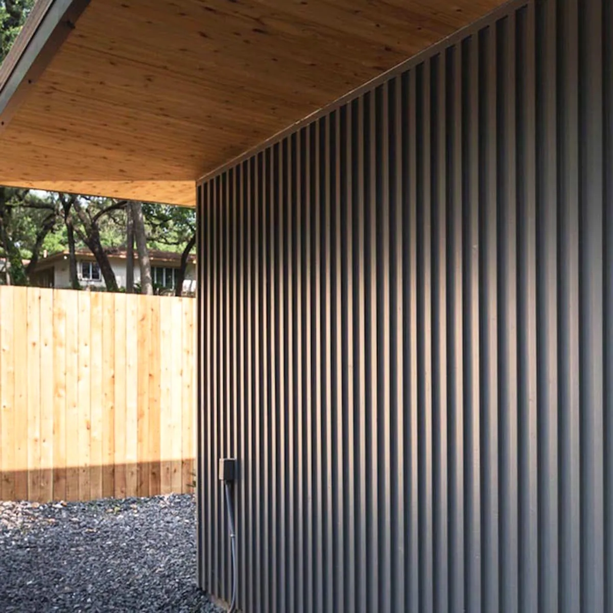 corrugated metal panels