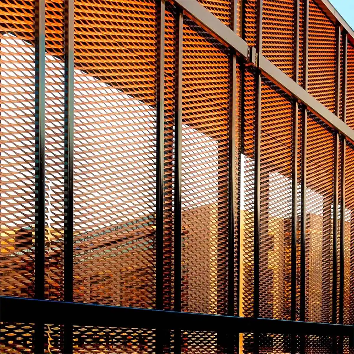expanded metal facade