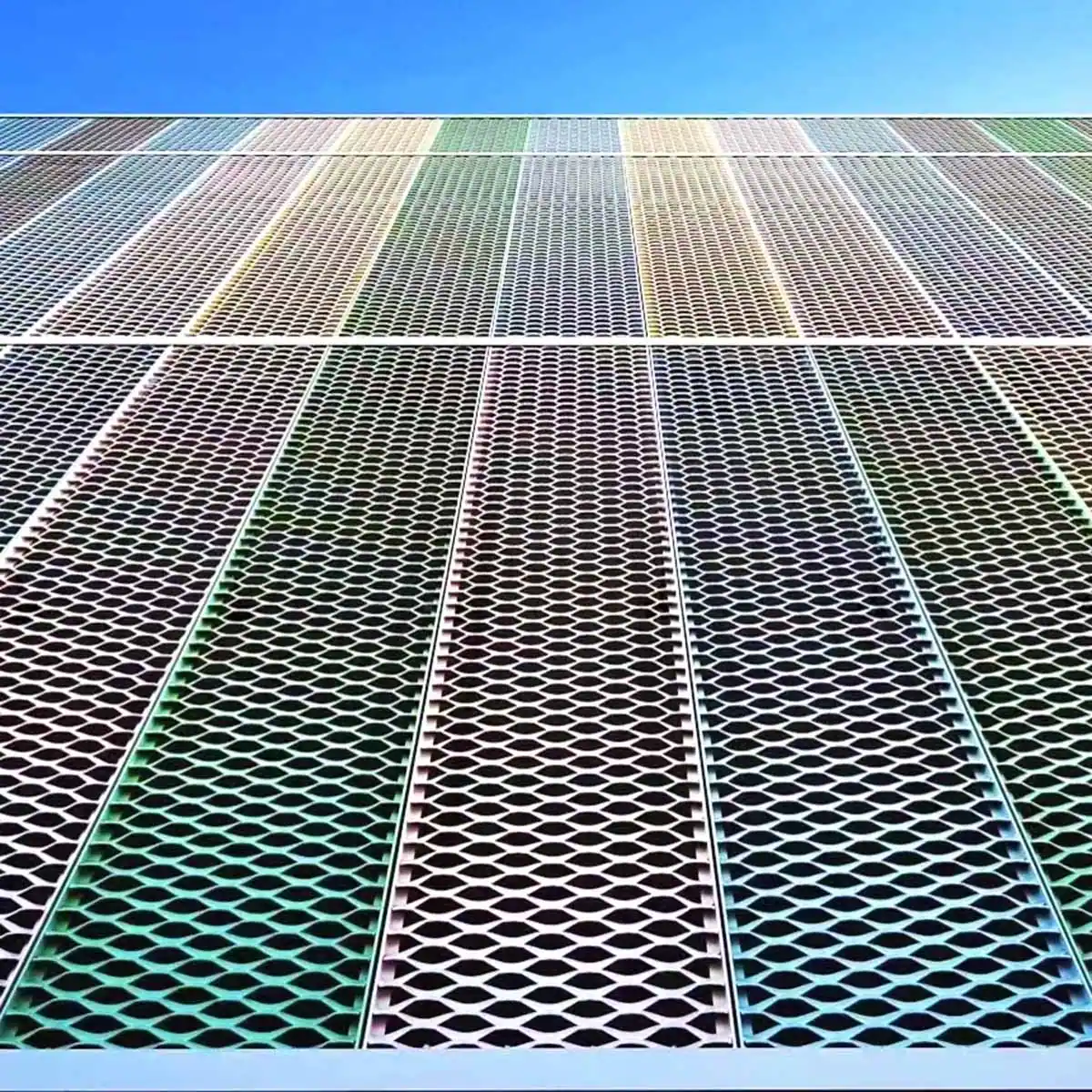 expanded metal mesh facade cladding