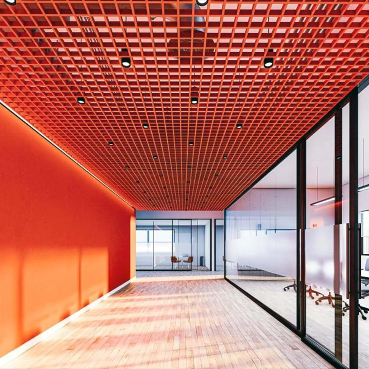 grid ceiling metal