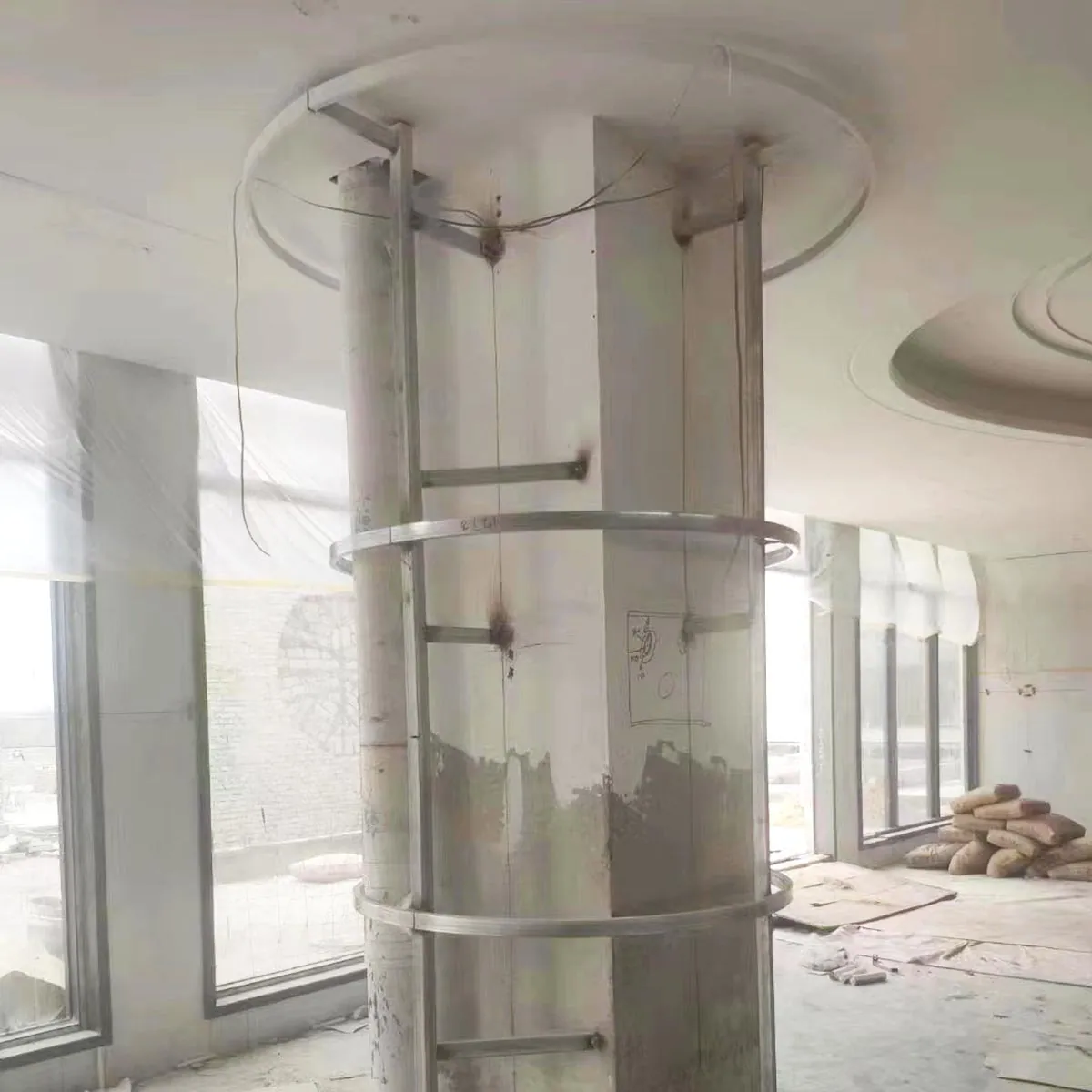 how to cover metal columns
