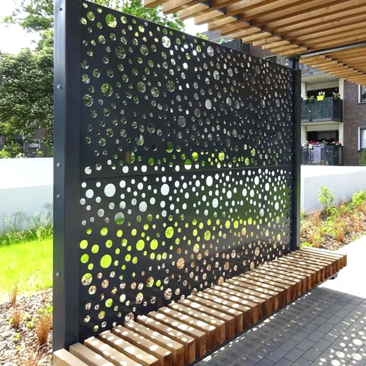 laser cut aluminium panels