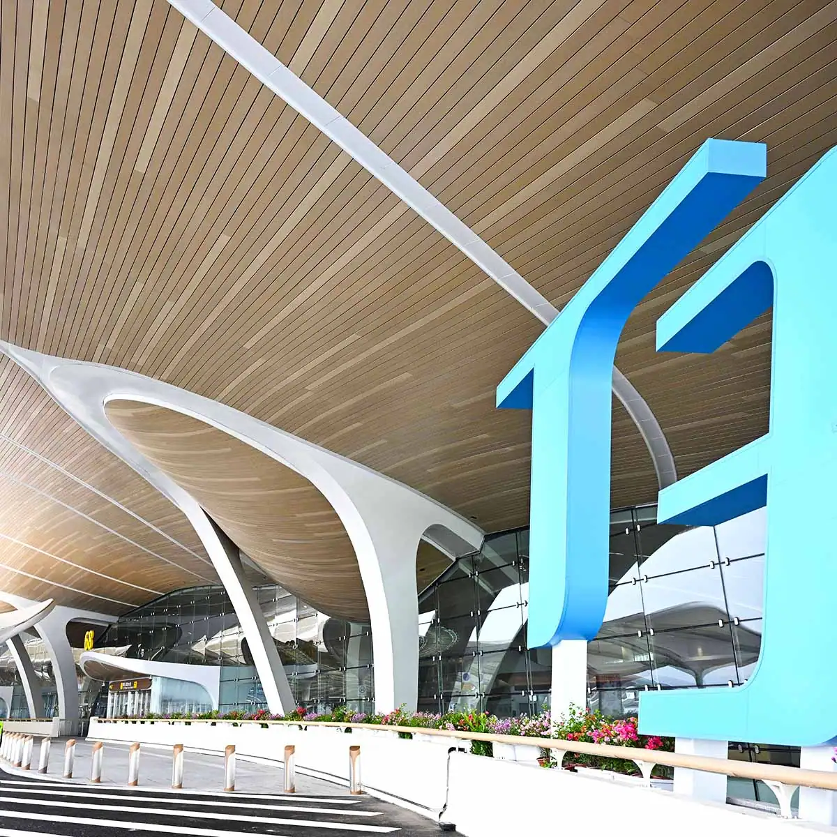 linear wood ceiling