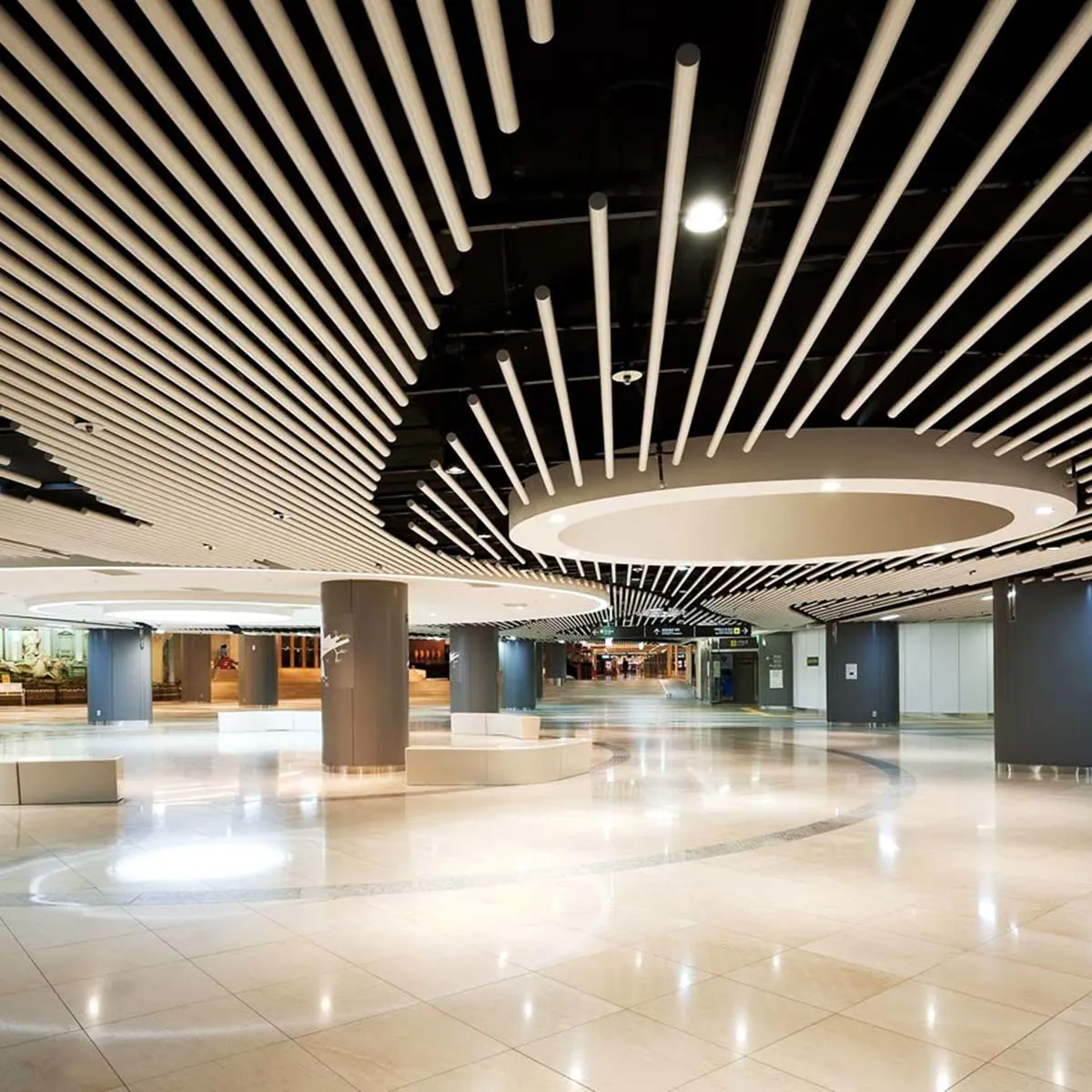 metal baffle ceiling system