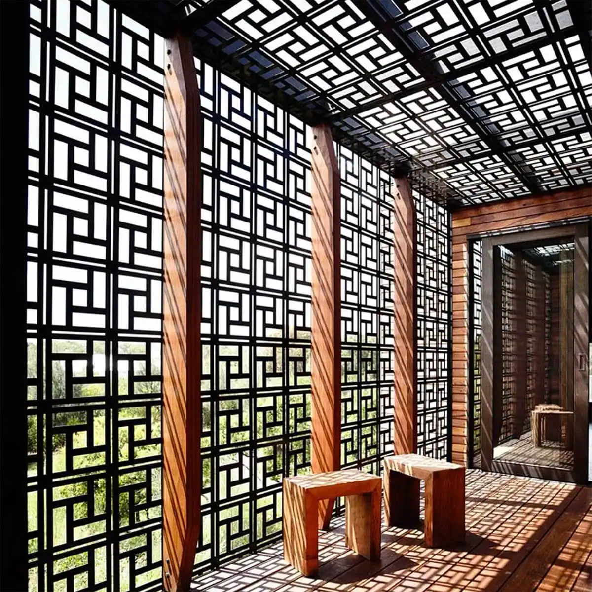 metal patio screen panels