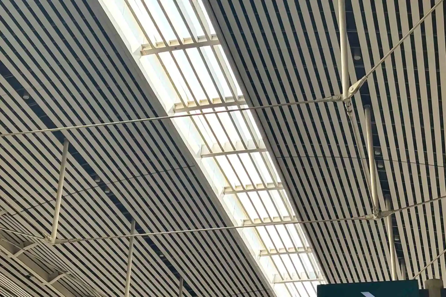 metal plank ceiling