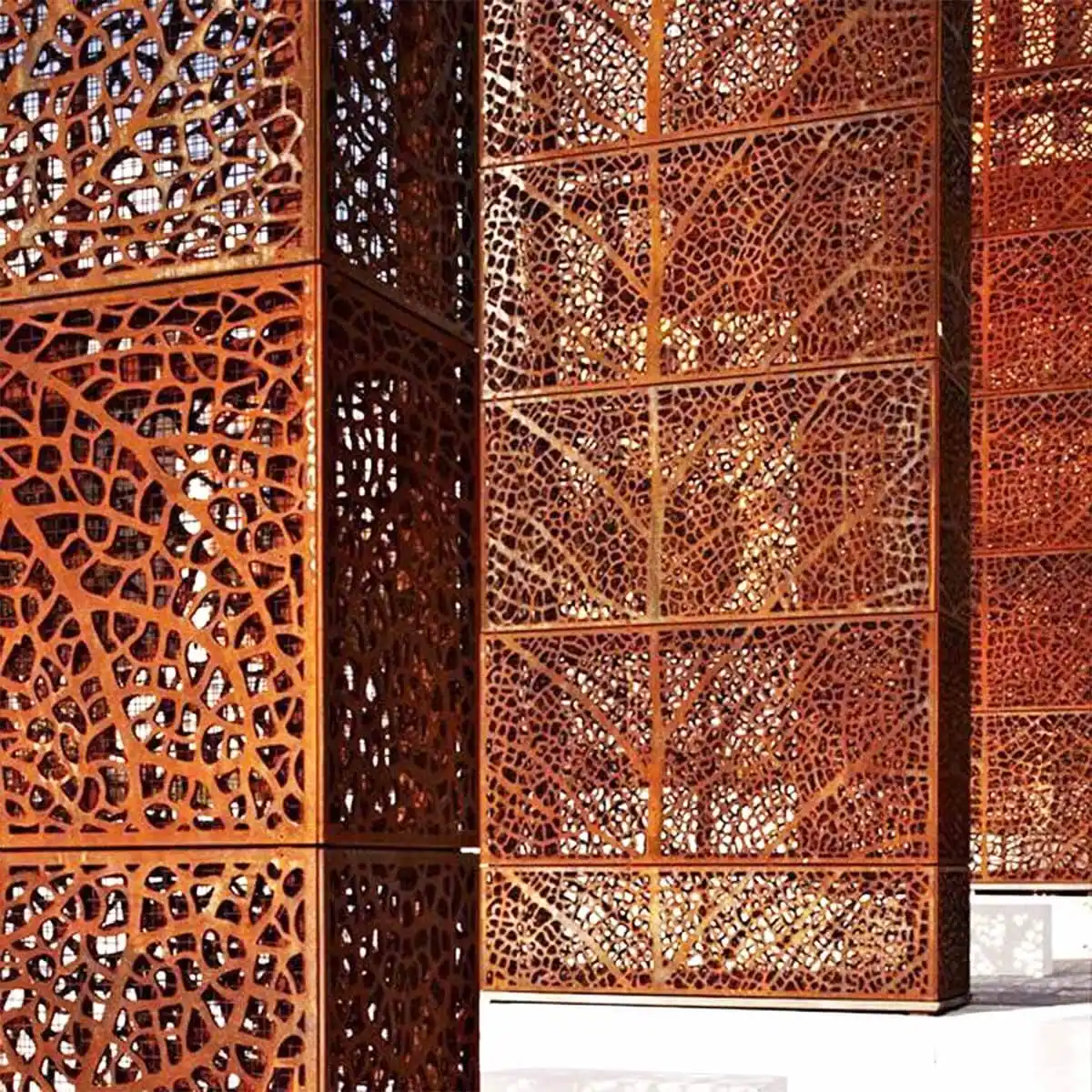 outdoor metal screen panels