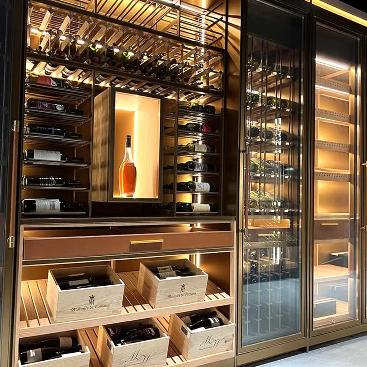 wine and glass cabinet