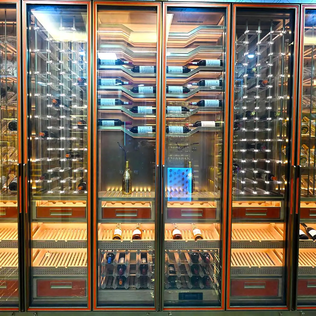 wine cabinet with storage